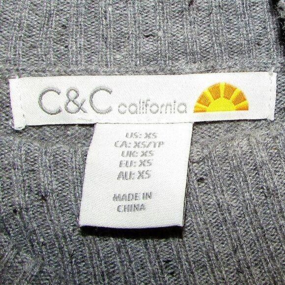 C+C California XS Merino Wool Blend Sweater - Picture 4 of 11